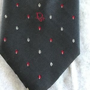Christian Dior silk blend tie